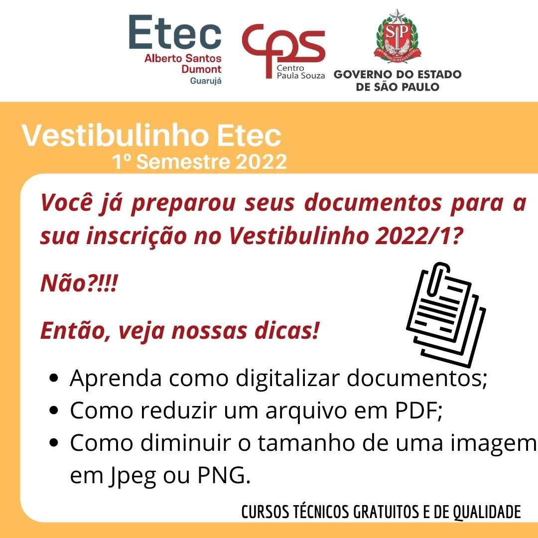 Vestibulinho Etec 2022