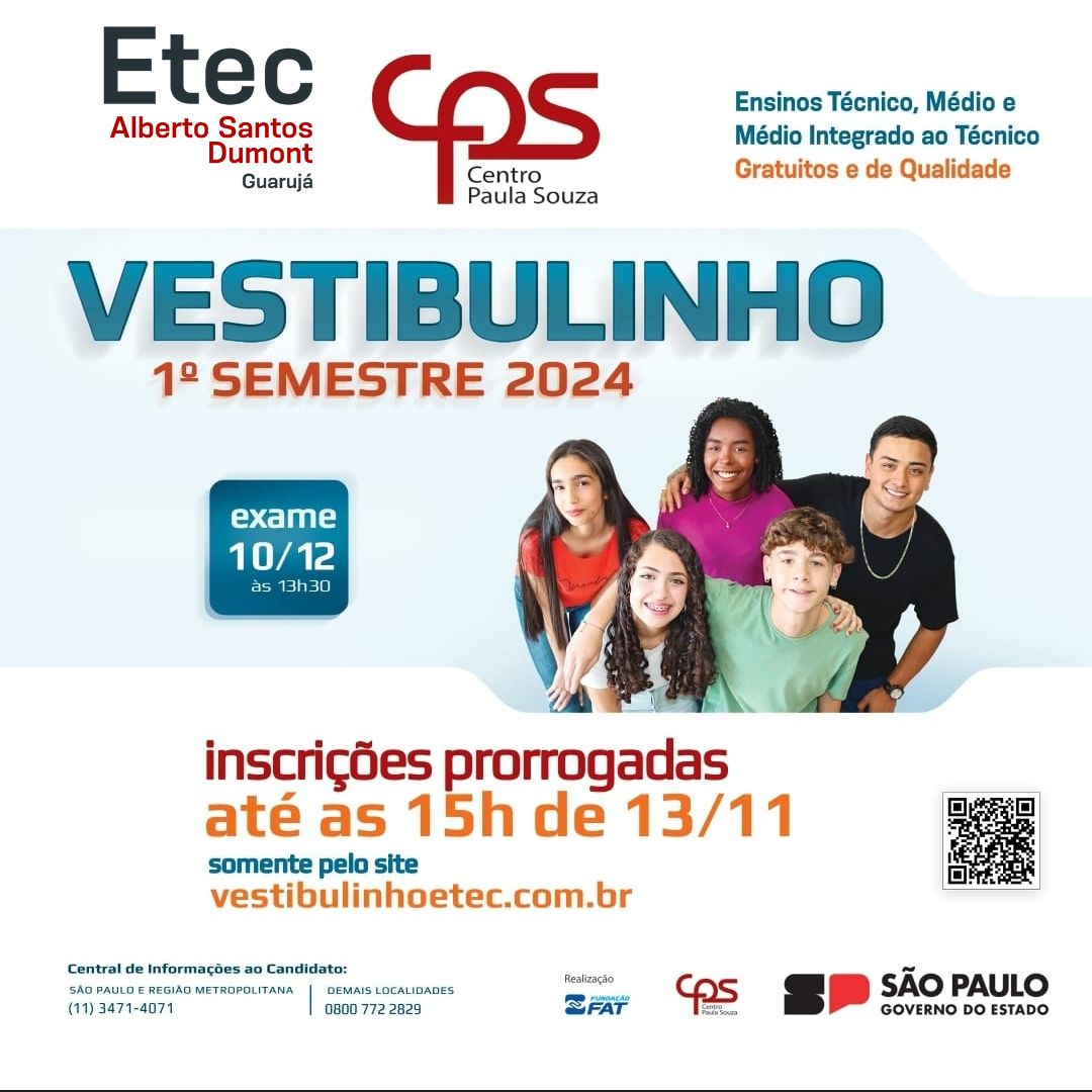 VESTIBULINHO 2023  1º semestre – Etec JMS